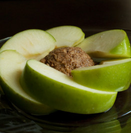 apple-around-almond-butter-ball