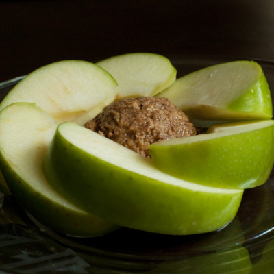 apple-around-almond-butter-ball