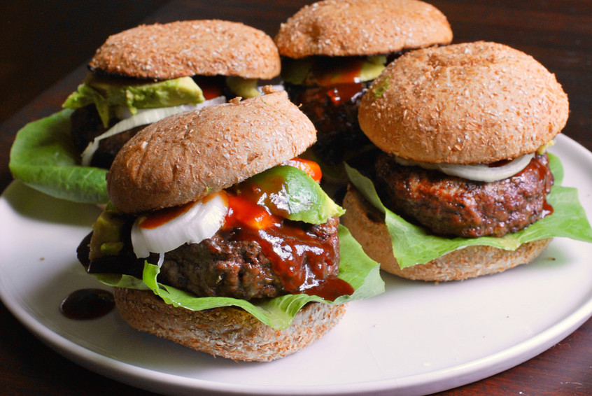grass-fed-burgers-plated