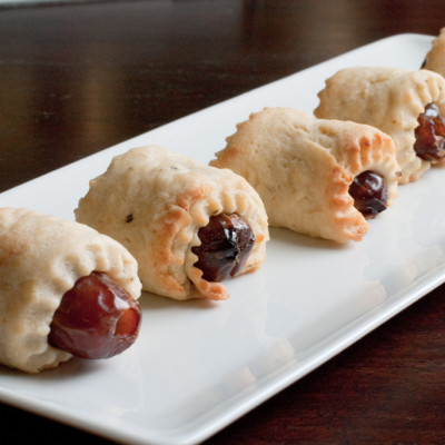 plated-wrapped-dates-on-table