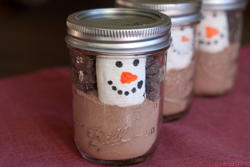 Pink Hot Chocolate with Mason Jar Whipped Cream