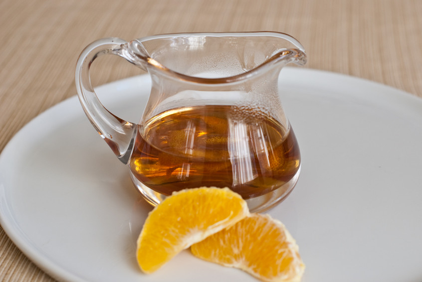 orange-syrup-in-glass-pourer