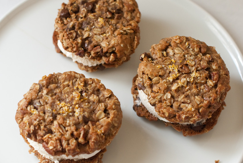 oatmeal-cookie-ice-cream-sandwiches-with-orange-zest-sugar