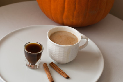 pumpkin-spice-syrup-shot-with-french-roast-coffee