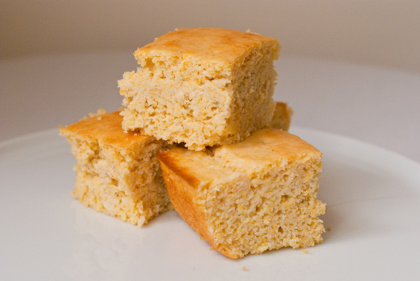 plated-cornbread