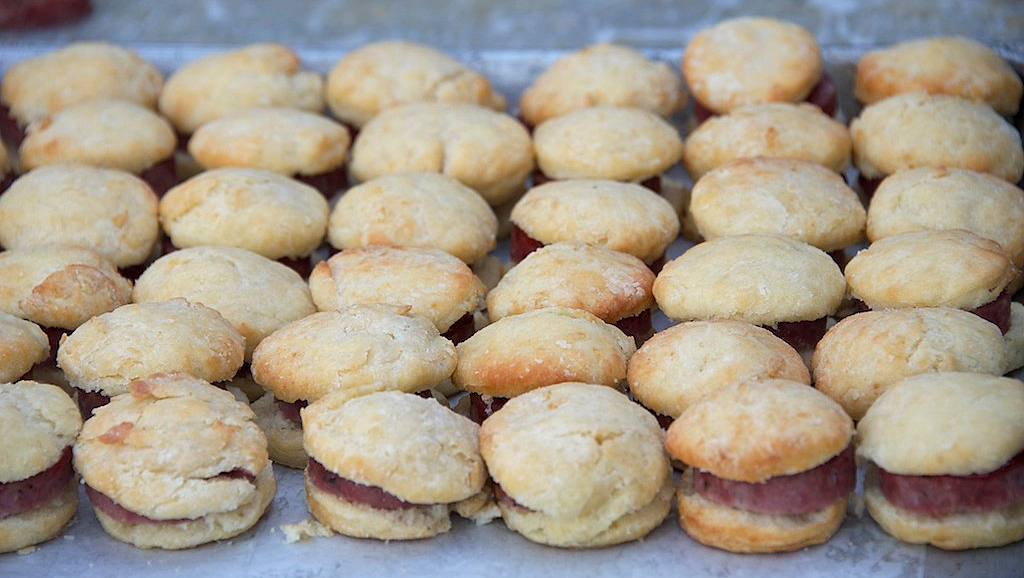 buttermilk-biscuits-with-Riverview-Farm-sausage-and-strawberry-preserves