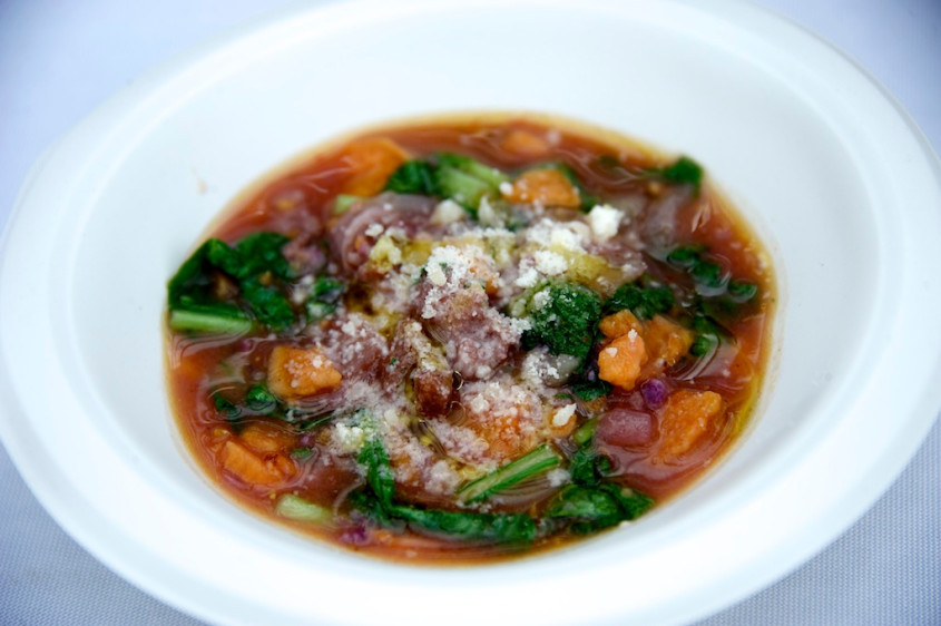 Tuscan-soup-with-Burge-sweet-potatoes-and-turnip-greens