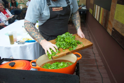 turnip-greens-for-Tuscan-soup