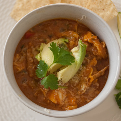 Chicken-Tortilla-Soup-with-Cilantro-and-Avocado