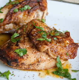 baked-chicken-with-citrus-pan-sauce-and-fresh-cilantro